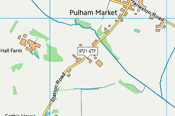IP21 4TF map - OS VectorMap District (Ordnance Survey) IP21 4TF map - OS VectorMap District (Ordnance Survey)