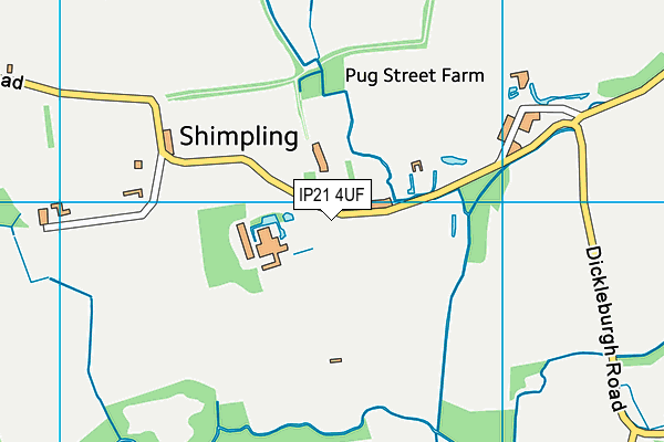 IP21 4UF map - OS VectorMap District (Ordnance Survey) IP21 4UF map - OS VectorMap District (Ordnance Survey)