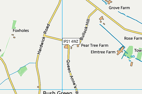 IP21 4WZ map - OS VectorMap District (Ordnance Survey) IP21 4WZ map - OS VectorMap District (Ordnance Survey)