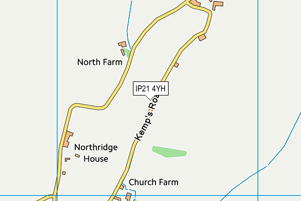 IP21 4YH map - OS VectorMap District (Ordnance Survey)