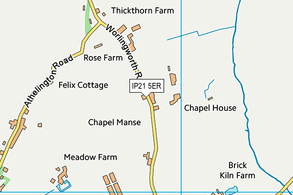 IP21 5ER map - OS VectorMap District (Ordnance Survey) IP21 5ER map - OS VectorMap District (Ordnance Survey)