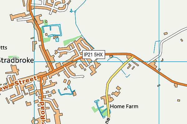 IP21 5HX map - OS VectorMap District (Ordnance Survey) IP21 5HX map - OS VectorMap District (Ordnance Survey)