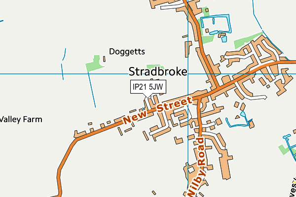 IP21 5JW map - OS VectorMap District (Ordnance Survey) IP21 5JW map - OS VectorMap District (Ordnance Survey)