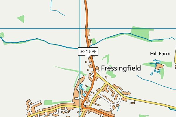 IP21 5PF map - OS VectorMap District (Ordnance Survey) IP21 5PF map - OS VectorMap District (Ordnance Survey)