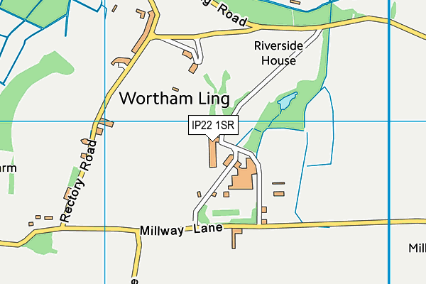 IP22 1SR map - OS VectorMap District (Ordnance Survey) IP22 1SR map - OS VectorMap District (Ordnance Survey)