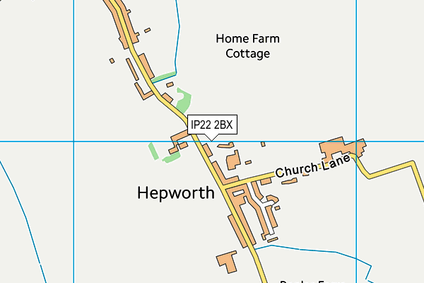 IP22 2BX map - OS VectorMap District (Ordnance Survey) IP22 2BX map - OS VectorMap District (Ordnance Survey)