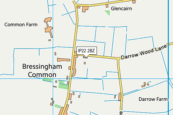 IP22 2BZ map - OS VectorMap District (Ordnance Survey) IP22 2BZ map - OS VectorMap District (Ordnance Survey)