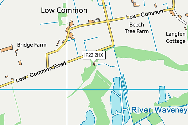 IP22 2HX map - OS VectorMap District (Ordnance Survey) IP22 2HX map - OS VectorMap District (Ordnance Survey)