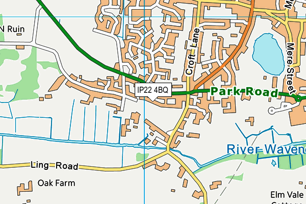 IP22 4BQ map - OS VectorMap District (Ordnance Survey) IP22 4BQ map - OS VectorMap District (Ordnance Survey)
