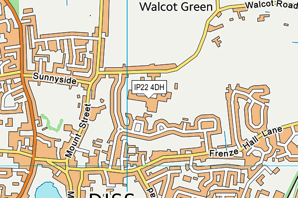 IP22 4DH map - OS VectorMap District (Ordnance Survey) IP22 4DH map - OS VectorMap District (Ordnance Survey)