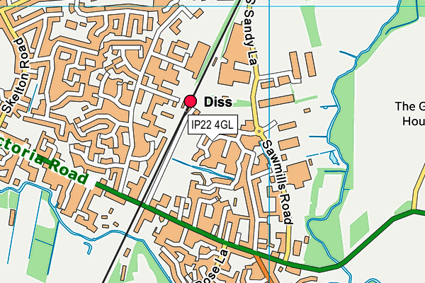 IP22 4GL map - OS VectorMap District (Ordnance Survey) IP22 4GL map - OS VectorMap District (Ordnance Survey)
