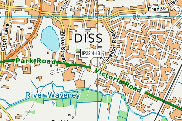IP22 4HB map - OS VectorMap District (Ordnance Survey) IP22 4HB map - OS VectorMap District (Ordnance Survey)