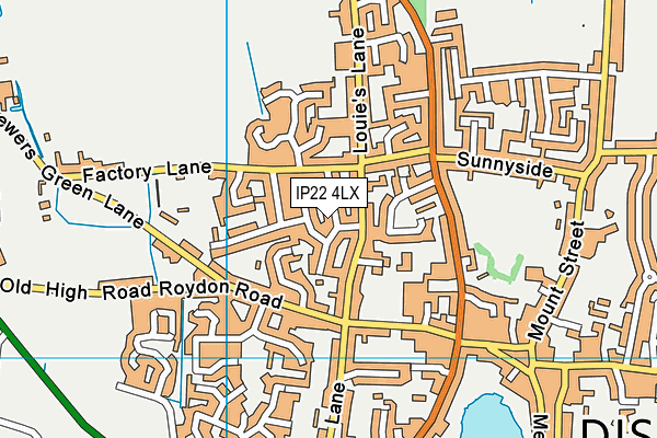 IP22 4LX map - OS VectorMap District (Ordnance Survey) IP22 4LX map - OS VectorMap District (Ordnance Survey)