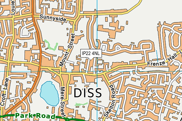 IP22 4NL map - OS VectorMap District (Ordnance Survey) IP22 4NL map - OS VectorMap District (Ordnance Survey)