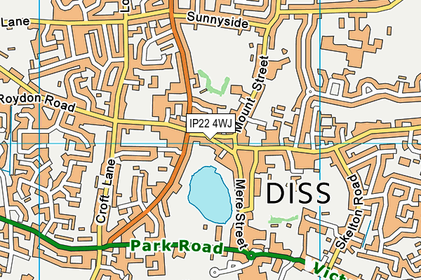 IP22 4WJ map - OS VectorMap District (Ordnance Survey) IP22 4WJ map - OS VectorMap District (Ordnance Survey)
