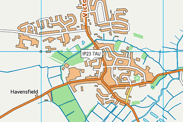 IP23 7AU map - OS VectorMap District (Ordnance Survey) IP23 7AU map - OS VectorMap District (Ordnance Survey)