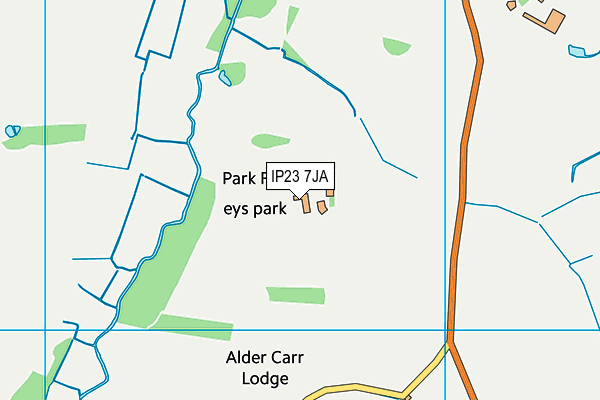 IP23 7JA map - OS VectorMap District (Ordnance Survey) IP23 7JA map - OS VectorMap District (Ordnance Survey)
