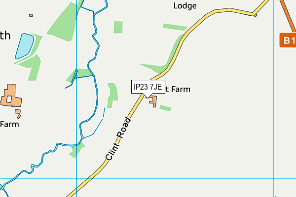 IP23 7JE map - OS VectorMap District (Ordnance Survey) IP23 7JE map - OS VectorMap District (Ordnance Survey)