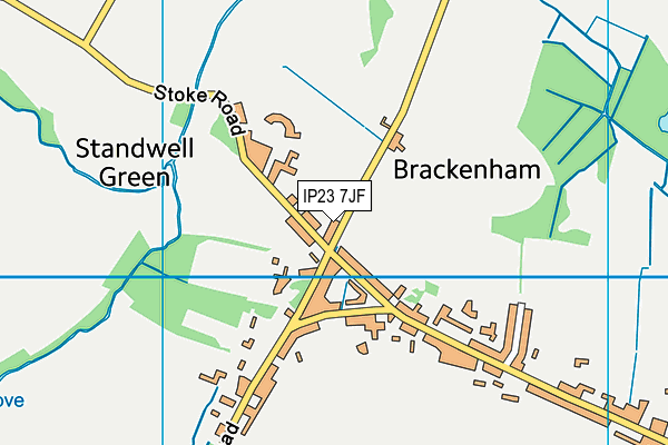 IP23 7JF map - OS VectorMap District (Ordnance Survey) IP23 7JF map - OS VectorMap District (Ordnance Survey)