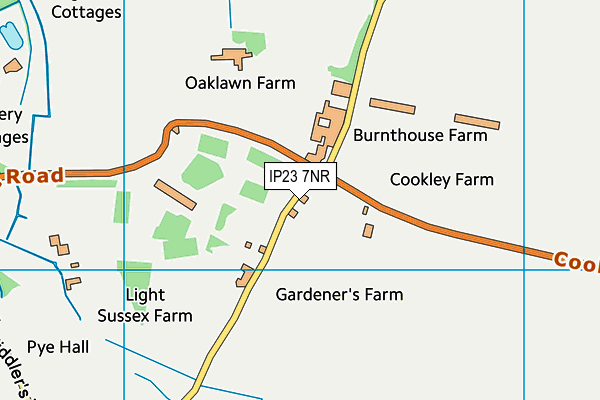 IP23 7NR map - OS VectorMap District (Ordnance Survey) IP23 7NR map - OS VectorMap District (Ordnance Survey)