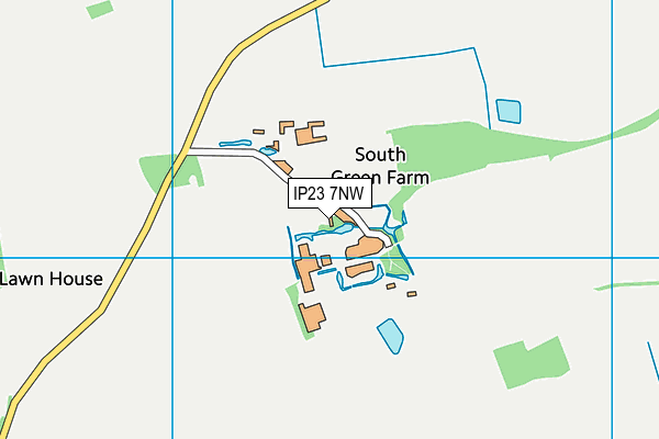 IP23 7NW map - OS VectorMap District (Ordnance Survey) IP23 7NW map - OS VectorMap District (Ordnance Survey)