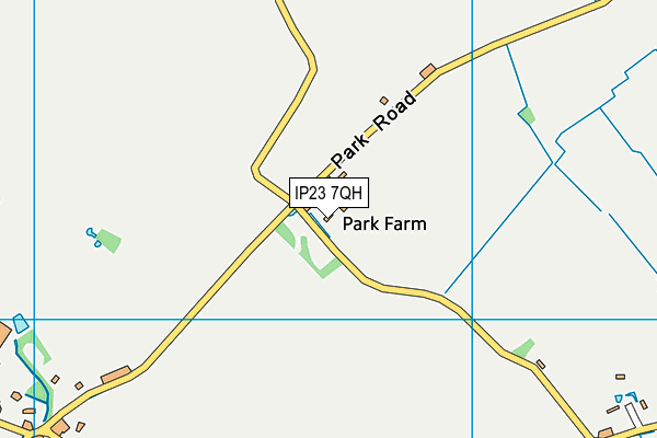IP23 7QH map - OS VectorMap District (Ordnance Survey) IP23 7QH map - OS VectorMap District (Ordnance Survey)