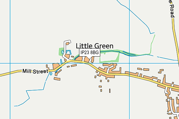 IP23 8BG map - OS VectorMap District (Ordnance Survey) IP23 8BG map - OS VectorMap District (Ordnance Survey)