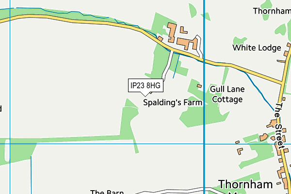 IP23 8HG map - OS VectorMap District (Ordnance Survey) IP23 8HG map - OS VectorMap District (Ordnance Survey)