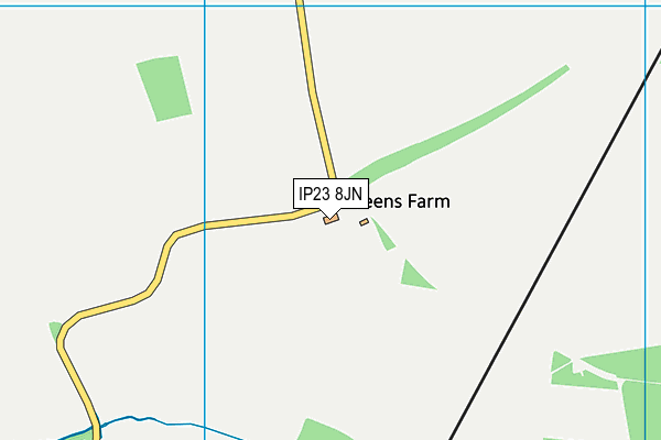 IP23 8JN map - OS VectorMap District (Ordnance Survey) IP23 8JN map - OS VectorMap District (Ordnance Survey)