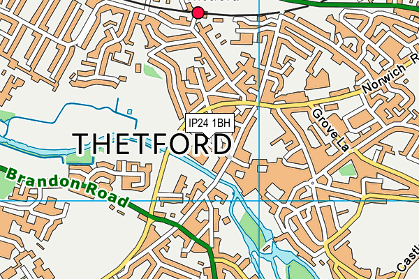 IP24 1BH map - OS VectorMap District (Ordnance Survey) IP24 1BH map - OS VectorMap District (Ordnance Survey)