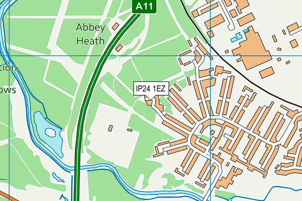 IP24 1EZ map - OS VectorMap District (Ordnance Survey) IP24 1EZ map - OS VectorMap District (Ordnance Survey)