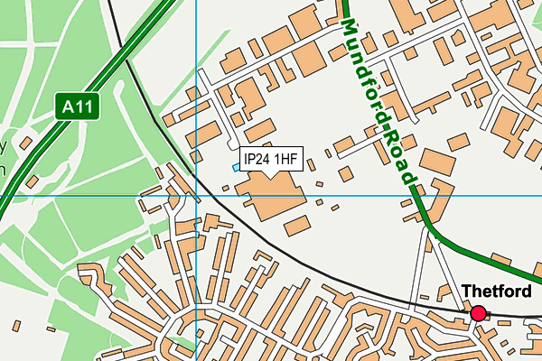 IP24 1HF map - OS VectorMap District (Ordnance Survey) IP24 1HF map - OS VectorMap District (Ordnance Survey)