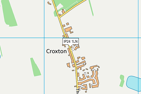 IP24 1LN map - OS VectorMap District (Ordnance Survey) IP24 1LN map - OS VectorMap District (Ordnance Survey)