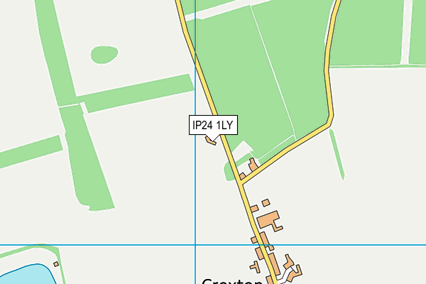 IP24 1LY map - OS VectorMap District (Ordnance Survey) IP24 1LY map - OS VectorMap District (Ordnance Survey)