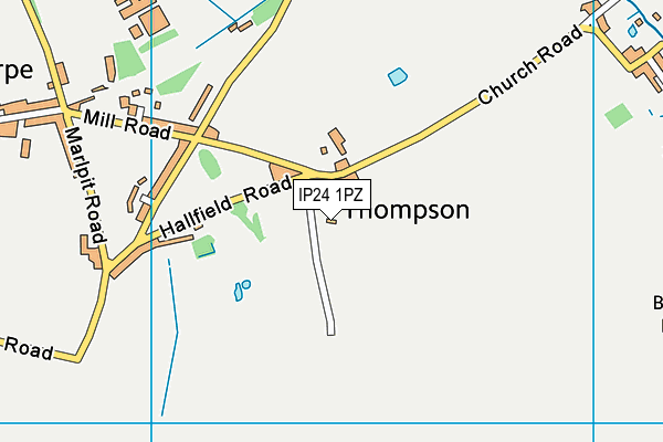 IP24 1PZ map - OS VectorMap District (Ordnance Survey) IP24 1PZ map - OS VectorMap District (Ordnance Survey)