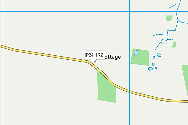 IP24 1RZ map - OS VectorMap District (Ordnance Survey) IP24 1RZ map - OS VectorMap District (Ordnance Survey)