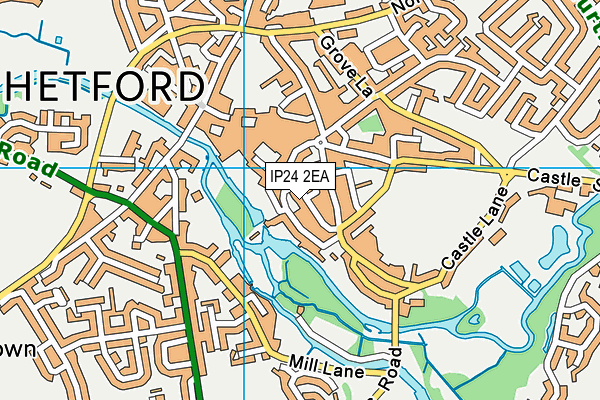 IP24 2EA map - OS VectorMap District (Ordnance Survey) IP24 2EA map - OS VectorMap District (Ordnance Survey)