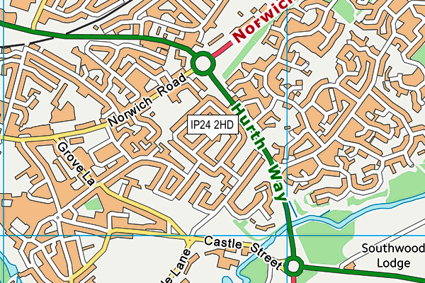 IP24 2HD map - OS VectorMap District (Ordnance Survey) IP24 2HD map - OS VectorMap District (Ordnance Survey)