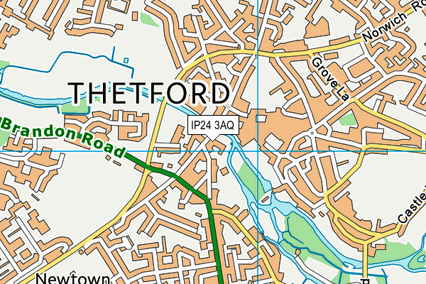 IP24 3AQ map - OS VectorMap District (Ordnance Survey) IP24 3AQ map - OS VectorMap District (Ordnance Survey)