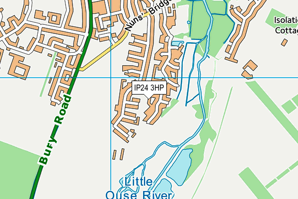 IP24 3HP map - OS VectorMap District (Ordnance Survey) IP24 3HP map - OS VectorMap District (Ordnance Survey)