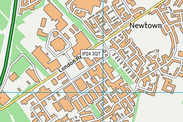 IP24 3QT map - OS VectorMap District (Ordnance Survey)
