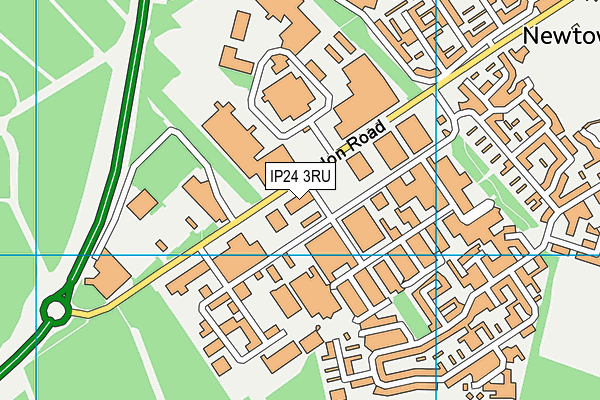 IP24 3RU map - OS VectorMap District (Ordnance Survey) IP24 3RU map - OS VectorMap District (Ordnance Survey)