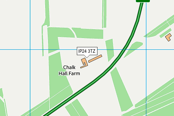 IP24 3TZ map - OS VectorMap District (Ordnance Survey) IP24 3TZ map - OS VectorMap District (Ordnance Survey)