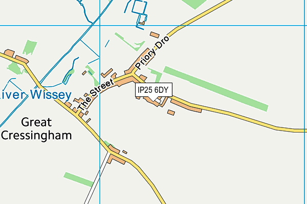 IP25 6DY map - OS VectorMap District (Ordnance Survey) IP25 6DY map - OS VectorMap District (Ordnance Survey)