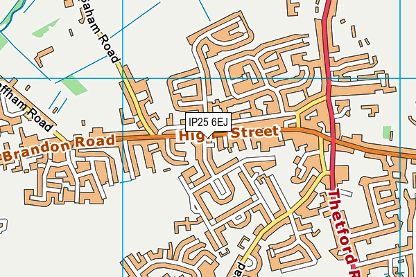 IP25 6EJ map - OS VectorMap District (Ordnance Survey) IP25 6EJ map - OS VectorMap District (Ordnance Survey)