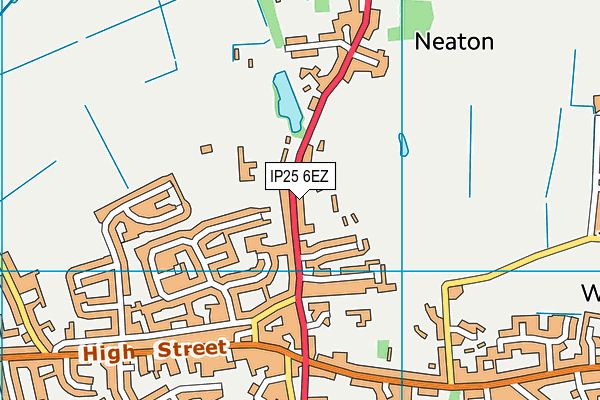 IP25 6EZ map - OS VectorMap District (Ordnance Survey)