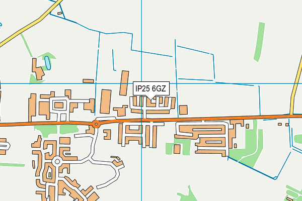 IP25 6GZ map - OS VectorMap District (Ordnance Survey) IP25 6GZ map - OS VectorMap District (Ordnance Survey)