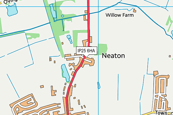 IP25 6HA map - OS VectorMap District (Ordnance Survey) IP25 6HA map - OS VectorMap District (Ordnance Survey)