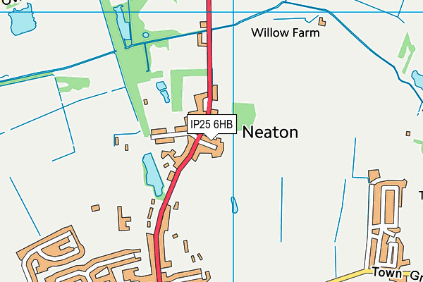 IP25 6HB map - OS VectorMap District (Ordnance Survey) IP25 6HB map - OS VectorMap District (Ordnance Survey)