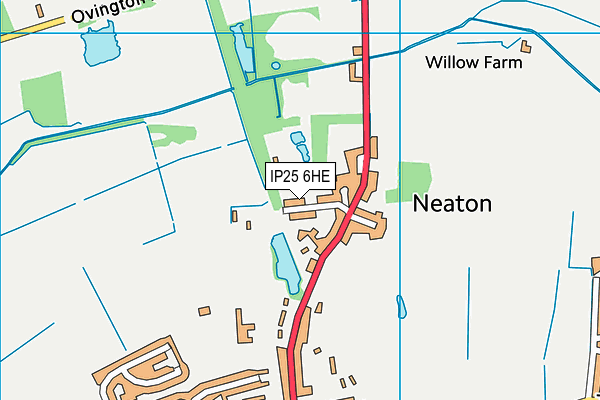 IP25 6HE map - OS VectorMap District (Ordnance Survey) IP25 6HE map - OS VectorMap District (Ordnance Survey)